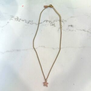 Rose gold sparkling star Kate Spade necklace
